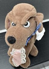 Infamous Meanies Plush Dog Toy & Pink Panties Buddy 1998 Brown Beanie VTG NEW picture