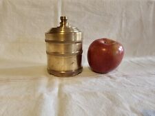 Antique Brass Canister Very Heavy  picture