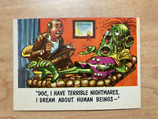 1959 Topps You'll Die Laughing #30 Terrible Nightmares ExMt picture