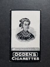 1900 / 1901 Ogden's CIXI card EMPRESS DOWAGER CHINA (Dragon Lady) [慈禧太后] picture