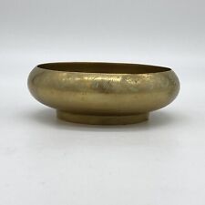 Small Vintage Etched Brass Bowl Trinket Dish 4