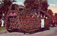 1913 TOURNAMENT OF ROSES PARADE, NEW YEAR'S DAY, PASADENA, Board of Trade float picture