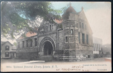 Handcolored Postcard Batavia NY - c1900s Richmond Memorial Library picture