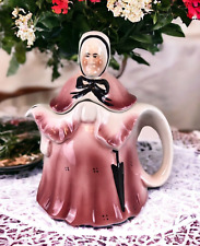 Vintage Tony Wood Tonywood Staffordshire England Figural Granny Teapot Tea Pot picture