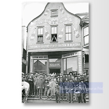 Vintage Wyatt Earp's Dexter Saloon Photo Print - Second Class Saloon Nome Alaska picture