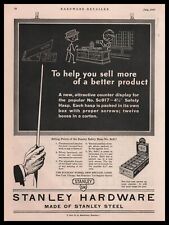 1927 Stanley Hardware Steel Safety Hasp No. Sc917 Store Counter Display Print Ad picture