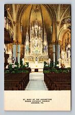 Lebanon PA-Pennsylvania, Assumption, Roman Catholic Church, Vintage Postcard picture