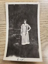 1920’s Photograph Pretty Woman Posing For Portrait Standing picture