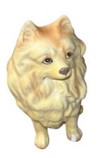 Vintage Ucagco Japan Sitting Porcelain Pomeranion Dog Figurine picture