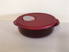 Tupperware Rock N Serve 1 3/4 Cup Microwave Soup Bowl with Vent #4150, Ruby Red picture