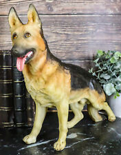Large Lifelike Realistic Canine German Shepherd Police Dog Pet Pal Figurine picture