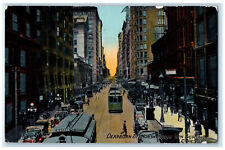 c1910 Dearborn St. North From Van Buren Chicago Illinois IL Antique Postcard picture