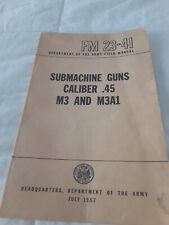 1957 Us Army Field Manual Fm-23-41  Submachine Guns picture