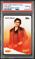 Han Solo 2018 Topps Denny’s Solo A Star Wars Story PSA 10 GEM MT picture