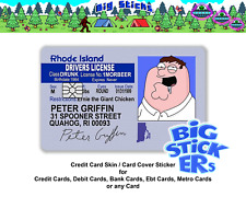 Peter-Griffin License Credit/Debit Card Skin Cover SMART Sticker Wrap Decal picture