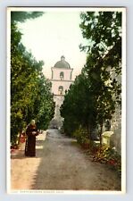 Postcard California Santa Barbara CA Mission Monk Padre 1910s Unposted Divided picture