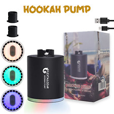 Mini Portable Electric Hookah Pump Waterpipe Starter Charcoal Burner Kit LED USB picture