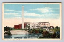 Waco TX-Texas, Power Plant Vintage Souvenir Postcard picture