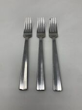 Calvin Klein Tate Stainless 3 Dinner Forks Retired Impossible to Find picture