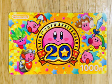 Kirby Card Nintendo 1000 yen Kirby 20th Anniversary Card  From Japan YGO-1 picture