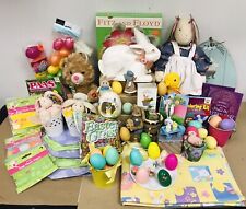 Huge Vintage - Modern Easter Holiday Decor Lot Bunnies Eggs Table Decor & More picture