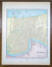 Vintage 1902 NEW ORLEANS LA Map 11