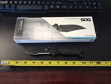 SOG Escape Tactical Folding Knife- 3.4 Inch Serrated Edge Blade Pocket KP02 picture