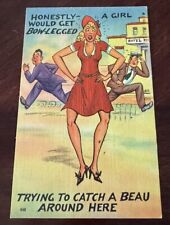 VINTAGE 1940’s RARE FIND ADULT HUMOR POSTCARD POSTMARKED 1948 SPRINGFIELD MA picture