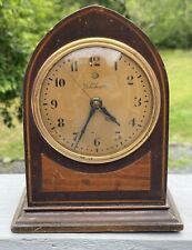 Antique Vintage 1930's 1940's Telechron Bullet Acorn Beehive Inlaid Wood Clock picture