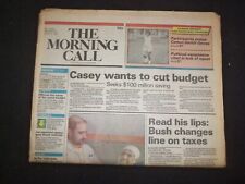 1990 JUNE 27 MORNING CALL NEWSPAPER-ALLENTOWN, PA - BUSH LINE ON TAXES - NP 8270 picture