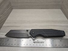 Swiss Tech Cleaver Blade Pocket Knife Discontinued Stonewashed Blade picture