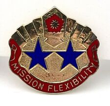 US Military 19th Support Command Insignia Pin - Mission Flexibility picture