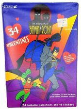 1996 Vintage Adventures of Batman and Robin VALENTINES CARDS Collectible - READ picture