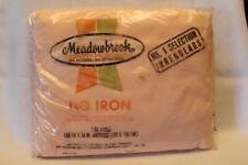 Vtg NOS Meadowbrook Luxury Percale Pink Full Fitted Sheet NRFP picture