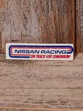 Vintage Nissan Racing On Track For Tomorrow Lapel Pin Hat Pinback Tie Tack  picture