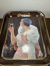 Vintage Original 1973 Reproduction 1925 FLAPPER GIRL COCA COLA Serving Tray picture