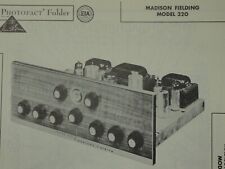Original Sams Photofact Manual MADISON FIELDING 320 (440) picture