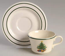 Moderne Old Fashioned Christmas Tree Cup & Saucer 2208052 picture
