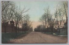 Postcard - West Broadway Sedalia Missouri MO 1908 Street Scene Homes picture