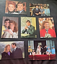 Prince Andrew & Sara Ferguson post cards (lot of 7) circa 1986 vintage picture