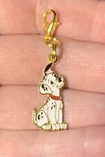 Gold Patch Dog From 101 Dalmatians Charm Zipper Pull & Keychain Add On Clip picture