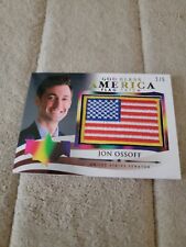 Decision 2020 God Bless America Flag Rainbow Foil Jon Ossoff #GBA85 Serial #2/5 picture