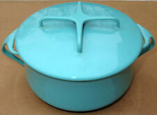 Vintage DANSK Denmark KOBENSTYLE Turquoise Aqua Covered Casserole Dish Pot Pan picture