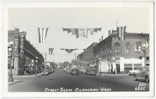 1940's Ellensburg, Washington - Downtown Street, Signs,Autos - Vintage Postcard picture