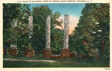 Vintage Postcard 1930's Ruins of Millwood Home of General Wade Hampton Columbia picture