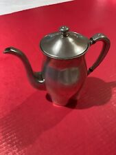 PEWTER BY POOLE TEAPOT  7 1/2