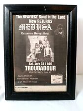 Medusa at the Troubadour 1984 Framed Rock Concert Promotional Ad picture