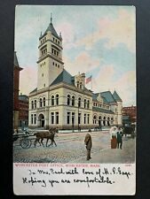 Postcard Worcester MA - c1900s Post Office  picture