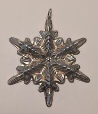 1972 Gorham Sterling Snowflake Christmas Ornament picture