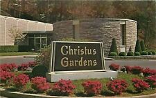 Gatlinburg Tennessee~Christus Gardens Entrance Sign~1950s Postcard picture